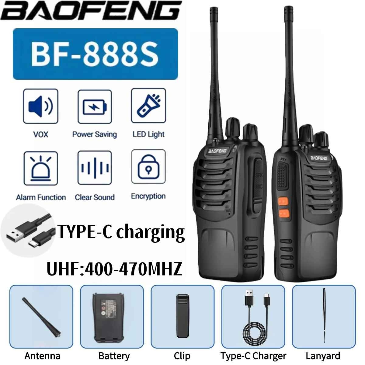 RADIO Walkie USB comunicador x2